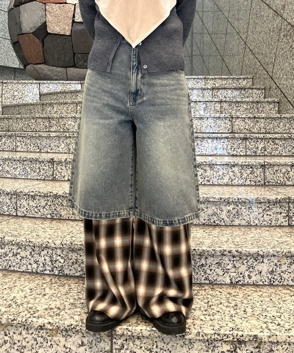 まゆちゃんさんの「BEAMS WOMEN｜リブ ポロ カーディガン」を使ったコーディネート