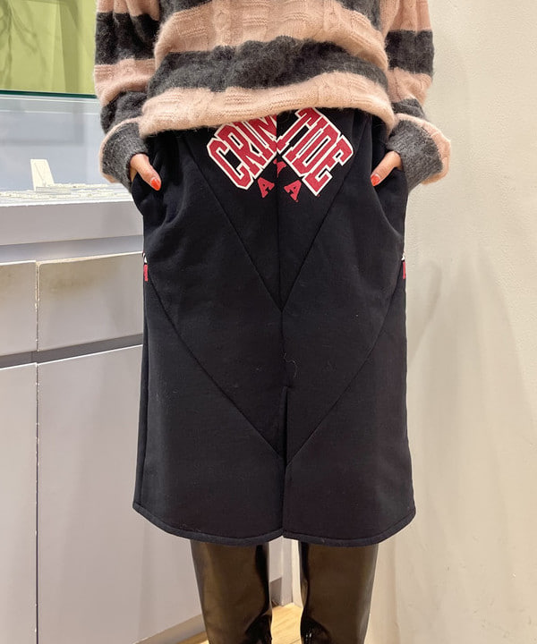 大木さんの「BEAMS WOMEN｜ワイド ボーダー ポロ ニット」を使ったコーディネート