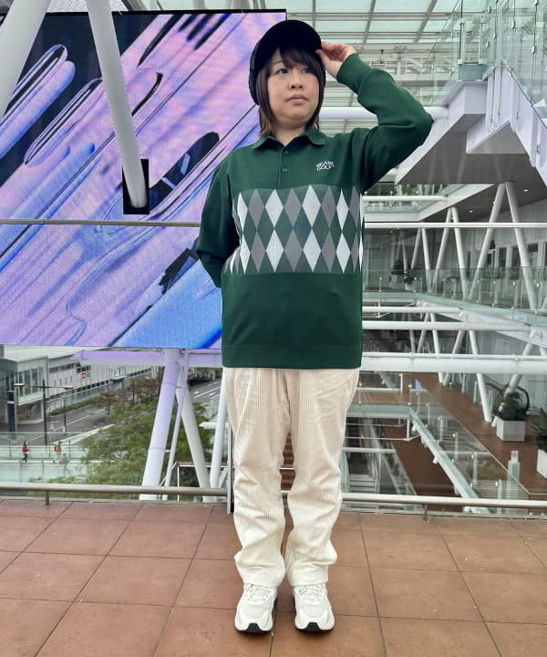 美品☆ビームスゴルフ　ハイブリッドダウン　ニット　カモフラ柄　2way 近年 美品☆ビームスゴルフ ハイブリッドダウン ニット カモフラ柄