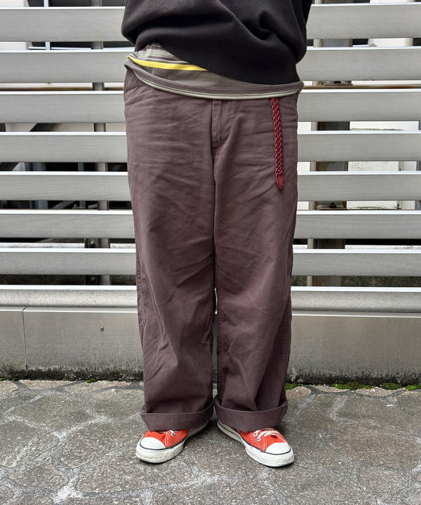 つぼさんの「BEAMS WOMEN｜ワイド チノ パンツ」を使ったコーディネート