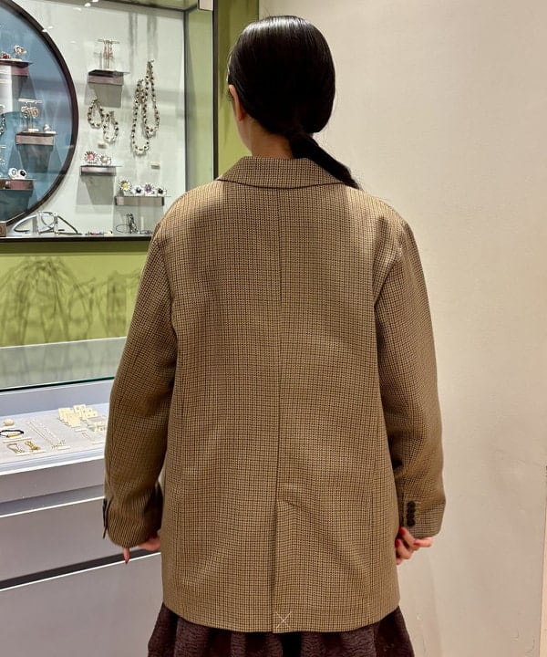 ちりこさんの「BEAMS WOMEN｜チェック オーバー ジャケット」を使ったコーディネート