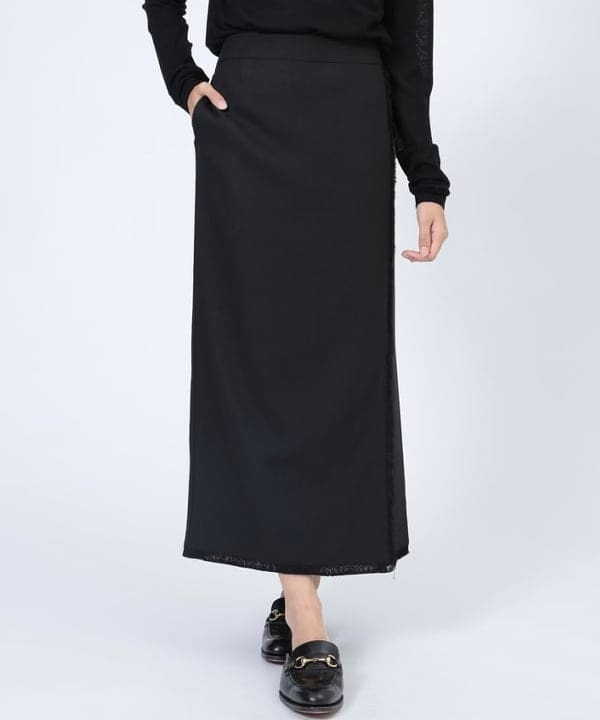 茂野 真楓さんの「BEAMS WOMEN｜AK+1 / 18ゲージ ハイネック プルオーバー」を使ったコーディネート