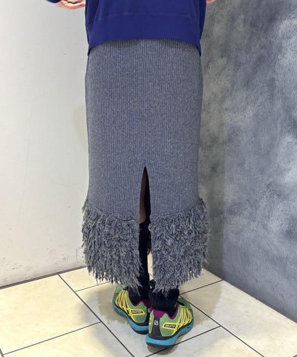 あすかさんの「BEAMS WOMEN｜RBS / フリンジ キリカエ ニット スカート」を使ったコーディネート