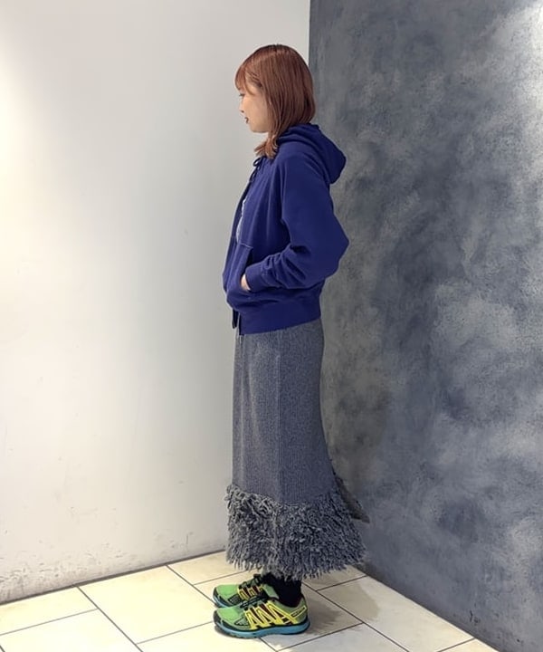 あすかさんの「BEAMS WOMEN｜RBS / フリンジ キリカエ ニット スカート」を使ったコーディネート