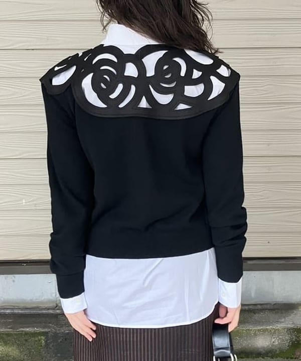 晶さんの「BEAMS WOMEN｜【別注】MIYAO / ニット カーディガン」を使ったコーディネート