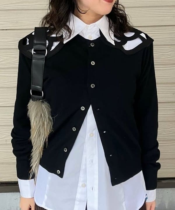 晶さんの「BEAMS WOMEN｜【別注】MIYAO / ニット カーディガン」を使ったコーディネート