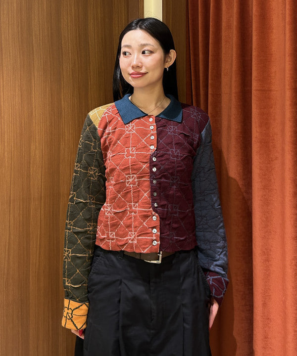 ayaneさんの「BEAMS WOMEN｜【別注】YanYan / June collared cardigan」を使ったコーディネート