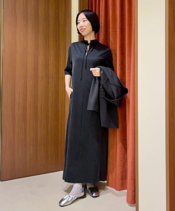 イナダさんの「BEAMS WOMEN｜ダブルクロス ロング ジャケット」を使ったコーディネート