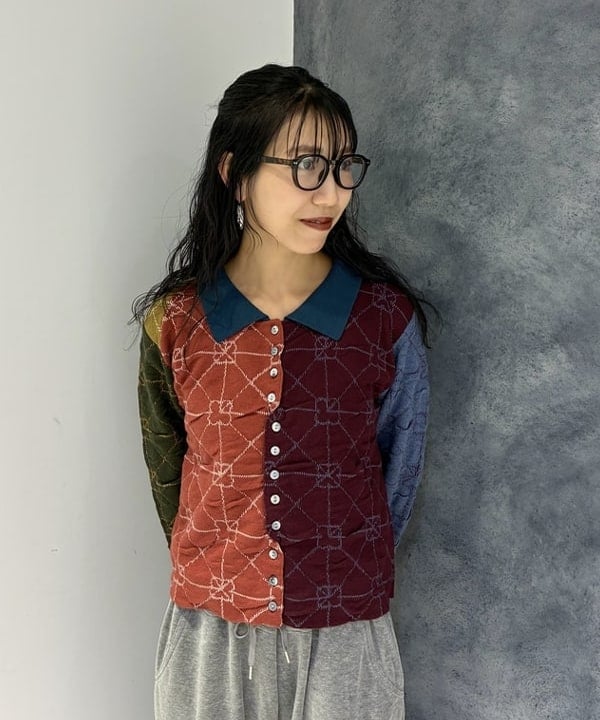 SAEさんの「BEAMS WOMEN｜【別注】YanYan / June collared cardigan」を使ったコーディネート