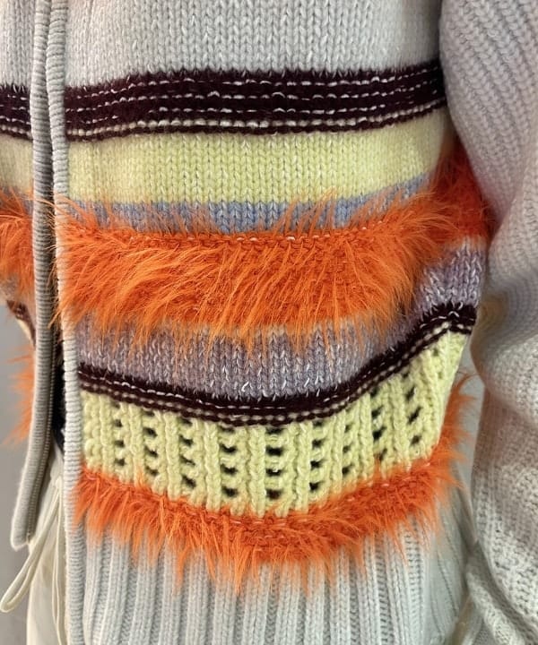 ゆいさんの「BEAMS WOMEN｜【別注】boussole / ボーダージップ ニット カーディガン」を使ったコーディネート