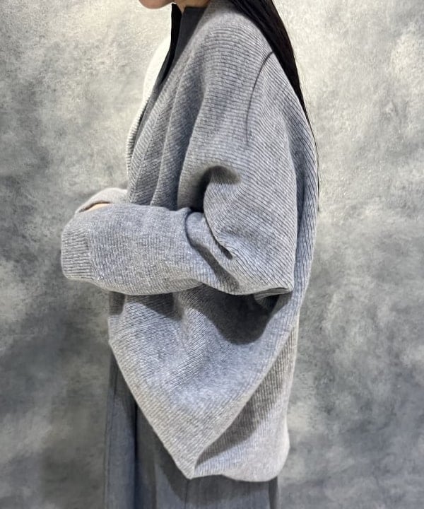 BEAMS アンティ ヴィンテージ カーディガン グレー BEAMS BOY（ビームス ボーイ）リバティ パッチ カーディガン