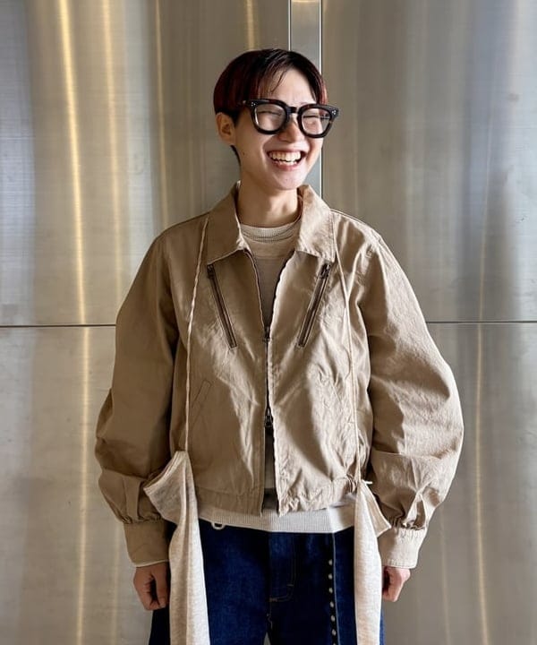 みりさんの「maturely / コットン シルク ジッパー ブルゾン」を使ったコーディネート