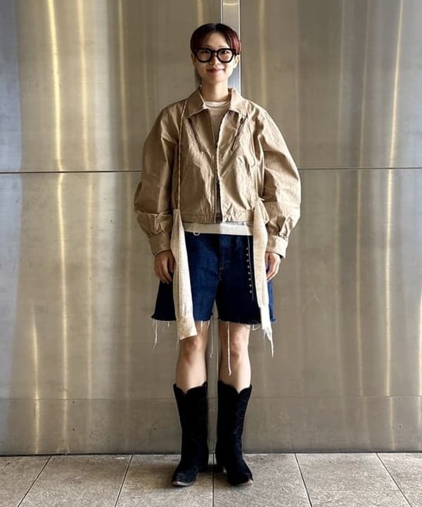 みりさんの「maturely / コットン シルク ジッパー ブルゾン」を使ったコーディネート