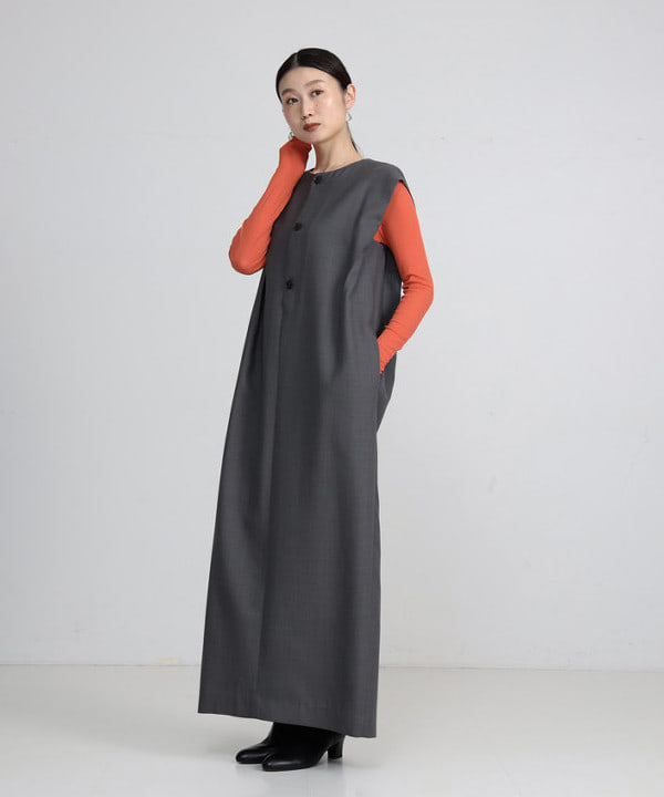 隈元 楓さんの「BEAMS WOMEN｜シアーコットン ロングスリーブT」を使ったコーディネート