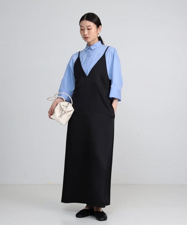 隈元 楓さんの「BEAMS WOMEN｜ワイドスリーブ シャツ」を使ったコーディネート