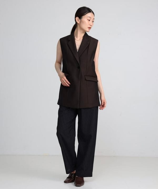 隈元 楓さんの「BEAMS WOMEN｜TICCA / ウール テイラー ベスト」を使ったコーディネート