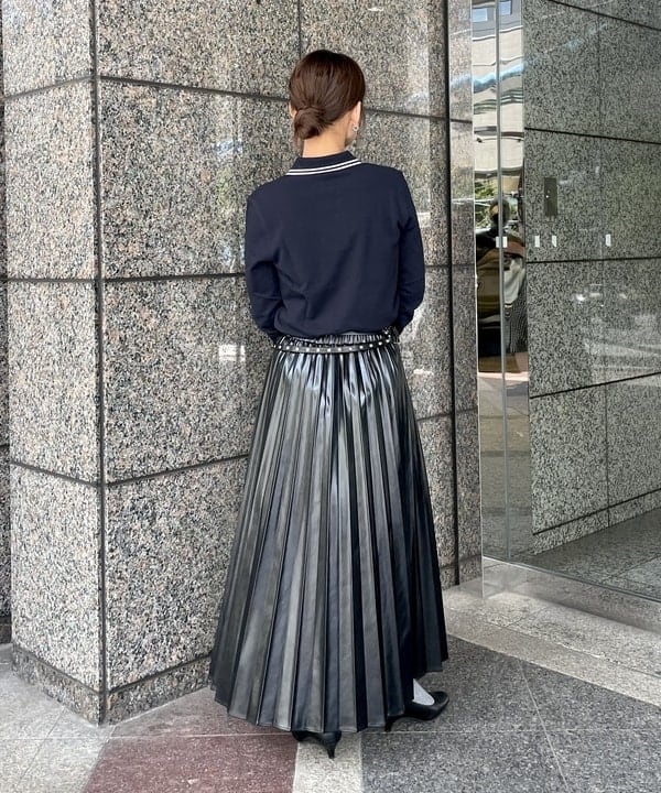 松本 佳菜子さんの「BEAMS WOMEN｜ダブル レザー ベルト」を使ったコーディネート