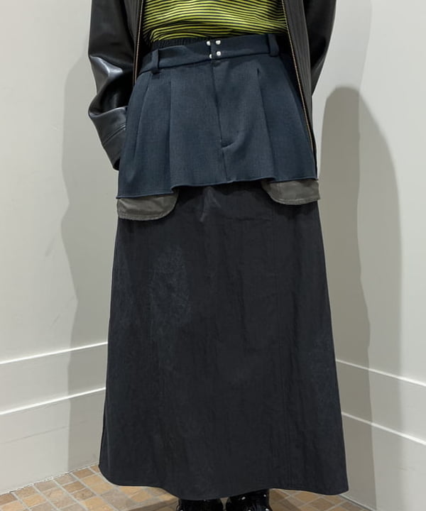 amiriさんの「BEAMS WOMEN｜異素材 レイヤード スカート」を使ったコーディネート