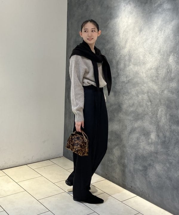 nodokaさんの「BEAMS WOMEN｜ヤク フォックス ロングスリーブ プルオーバーニット」を使ったコーディネート