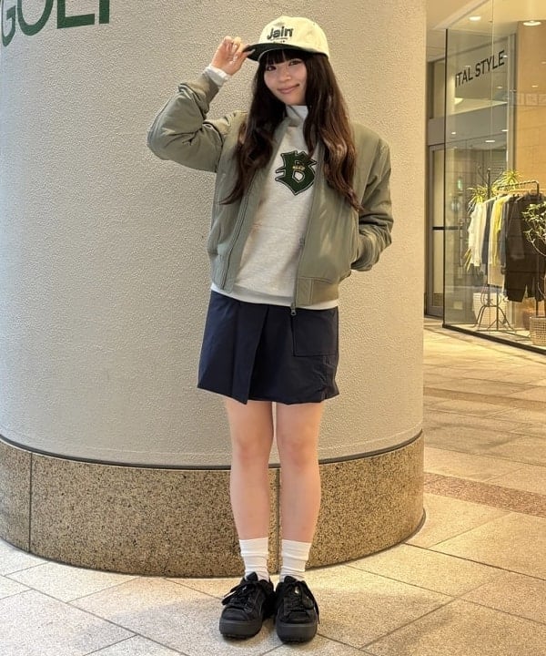 BEAMS GOLF-GOLFロゴフーディとホワイトスカートセット BEAMS GOLF-GOLFロゴフーディとホワイトスカートセット BEAMS