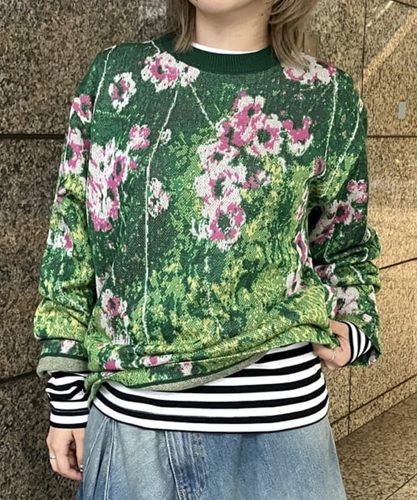 まゆちゃんさんの「BEAMS WOMEN｜【別注】GIM CONTEXT / Garden ニット」を使ったコーディネート
