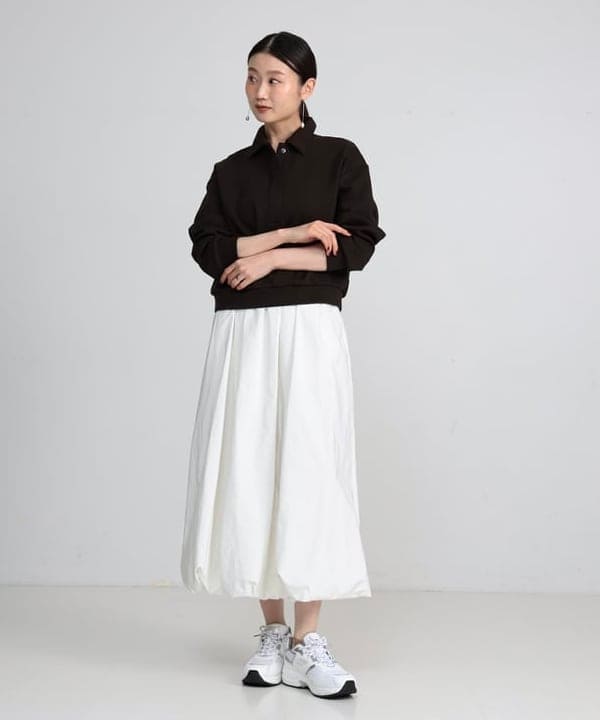 隈元 楓さんの「BEAMS WOMEN｜ダンボール スキッパープルオーバー」を使ったコーディネート