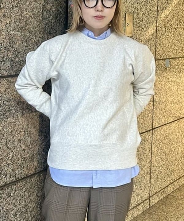 小原 もこさんの「BEAMS WOMEN｜ペナント ニット プルオーバー」を使ったコーディネート