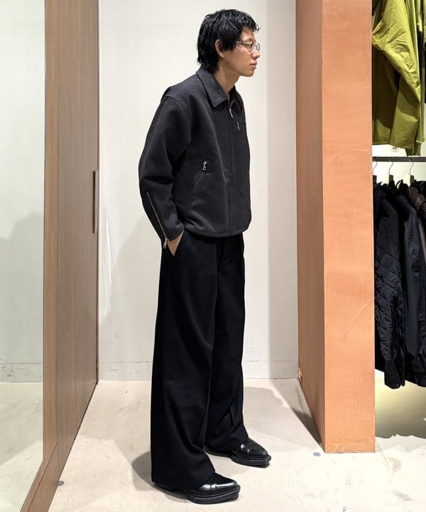 配島 孝明さんの「BEAMS WOMEN｜リラックスフィット フリースメルトン シングル ライダースジャケット」を使ったコーディネート