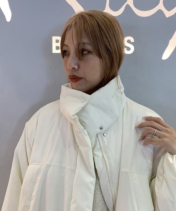 れいなさんの「BEAMS WOMEN｜シャギー ボーダー ニット バッグ」を使ったコーディネート