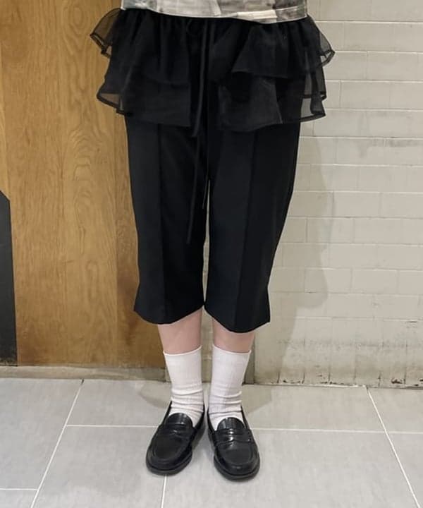 rinnaさんの「BEAMS WOMEN｜フリルベルト セット スウェットパンツ」を使ったコーディネート