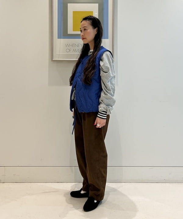 清水 彩乃さんの「BEAMS WOMEN｜BEAMS BOY / フライス 1cm ボーダー」を使ったコーディネート