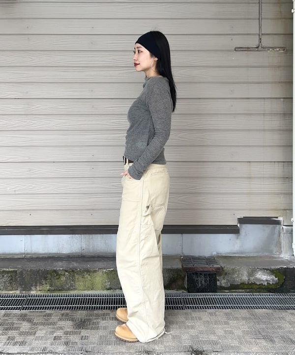 ayaneさんの「BEAMS WOMEN｜AK+1 / 片畦 アシメトリーネック プルオーバー」を使ったコーディネート