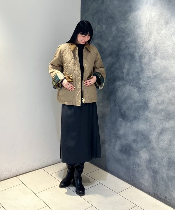OSUMIさんの「BEAMS WOMEN｜Barbour / MARTHA キルト ジャケット」を使ったコーディネート