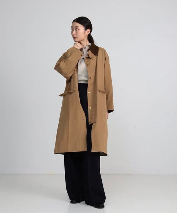 隈元 楓さんの「BEAMS WOMEN｜【別注】BARBOUR / BURGHLEY ロングコート」を使ったコーディネート