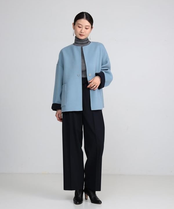 隈元 楓さんの「BEAMS WOMEN｜リバー ミドルコート」を使ったコーディネート