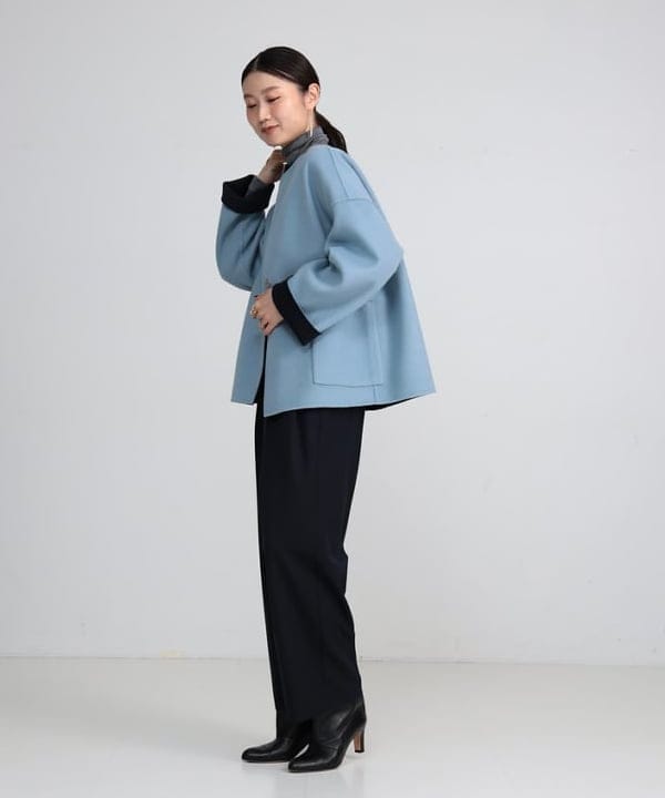 隈元 楓さんの「BEAMS WOMEN｜リバー ミドルコート」を使ったコーディネート