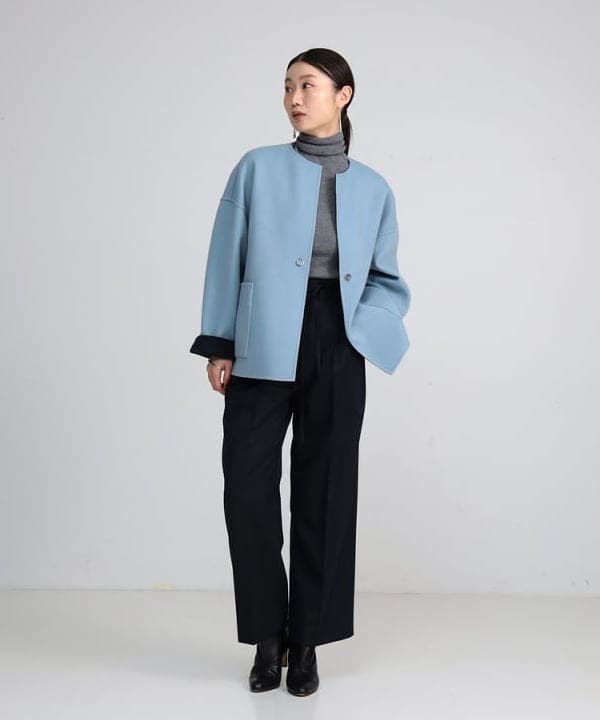 隈元 楓さんの「BEAMS WOMEN｜リバー ミドルコート」を使ったコーディネート