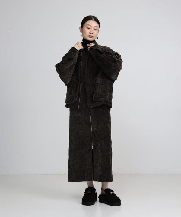 隈元 楓さんの「BEAMS WOMEN｜リブ タートルネックニット」を使ったコーディネート