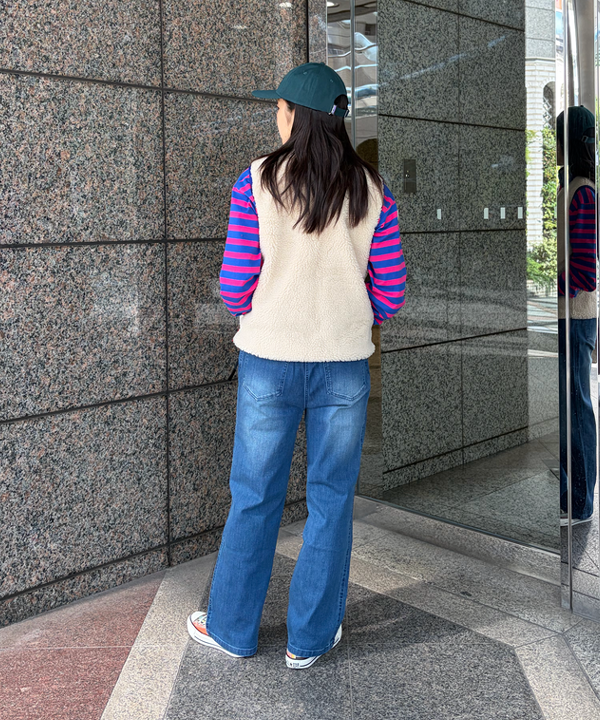 ばるたんさんの「BEAMS WOMEN｜ベーシック ボーダー ロングスリーブ」を使ったコーディネート