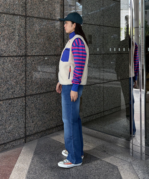 ばるたんさんの「BEAMS WOMEN｜ベーシック ボーダー ロングスリーブ」を使ったコーディネート