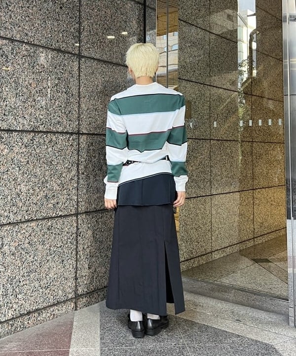 あさひさんの「BEAMS WOMEN｜異素材 レイヤード スカート」を使ったコーディネート