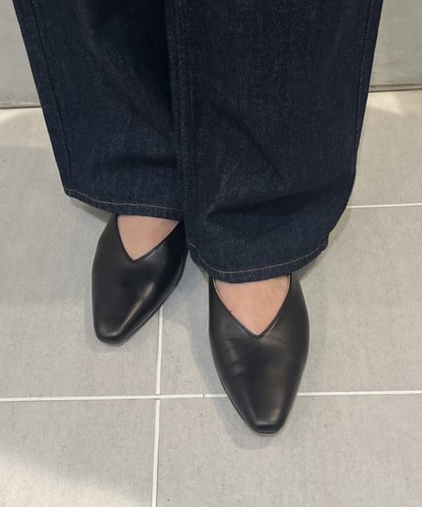 中平 あみさんの「BEAMS WOMEN｜フラッフィー ボートネック ニット」を使ったコーディネート