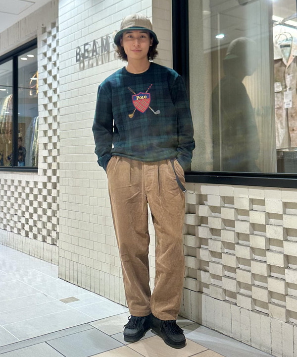 Kellyさんの「BEAMS WOMEN｜ワイドテーパード ウェービング  コーデュロイパンツ」を使ったコーディネート