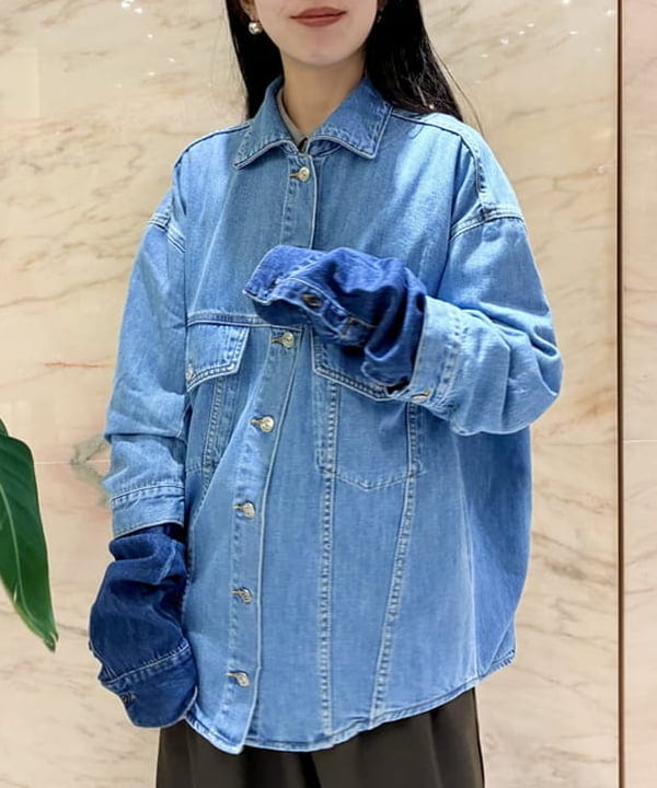 中丸　栞さんの「BEAMS WOMEN｜ポプリン 2タックパンツ」を使ったコーディネート