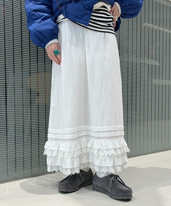 清水 彩乃さんの「BEAMS WOMEN｜BEAMS BOY / フライス 1cm ボーダー」を使ったコーディネート