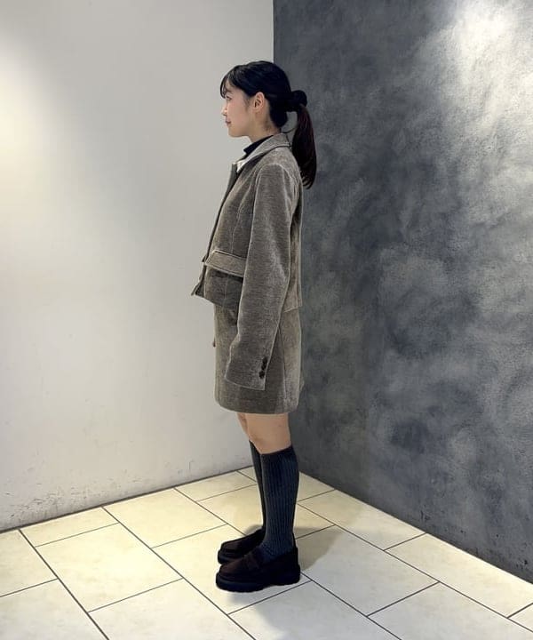 みゆうさんの「BEAMS WOMEN｜モール ステンカラー ジャケット」を使ったコーディネート