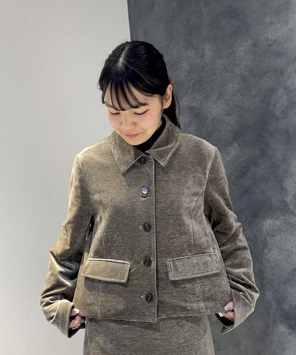 みゆうさんの「BEAMS WOMEN｜モール ステンカラー ジャケット」を使ったコーディネート