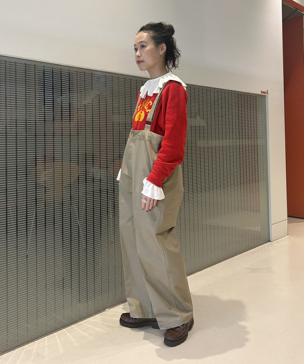 清水 彩乃さんの「BEAMS WOMEN｜リブ フリル ギャザー ロングスリーブ」を使ったコーディネート