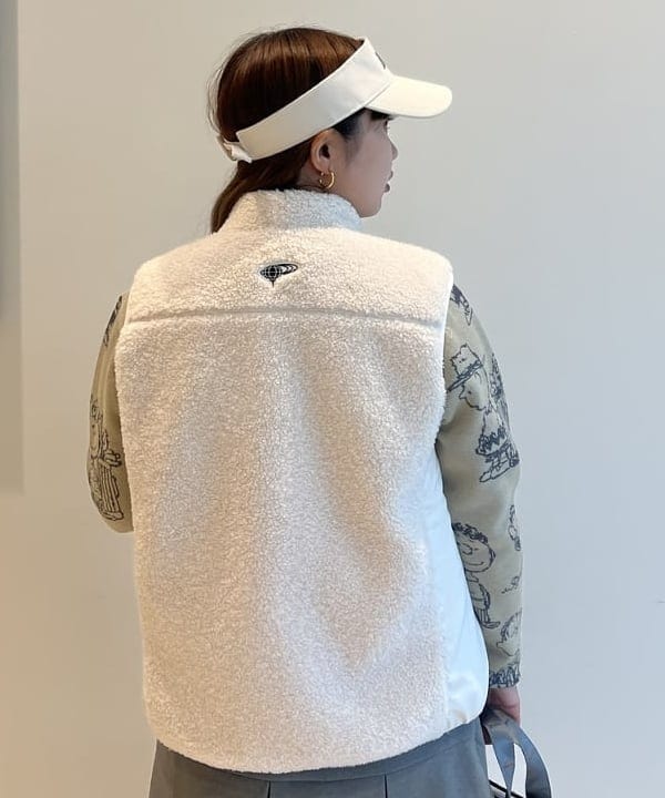 BEAMS GOLF ホワイト バイザー フリース BEAMS GOLF（1135682） スタイリング・コーディネイト｜BEAMS