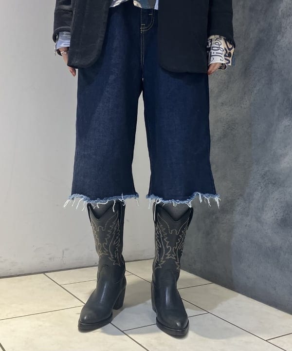 にしだてさんの「BEAMS WOMEN｜ペナント プリント シャツ」を使ったコーディネート